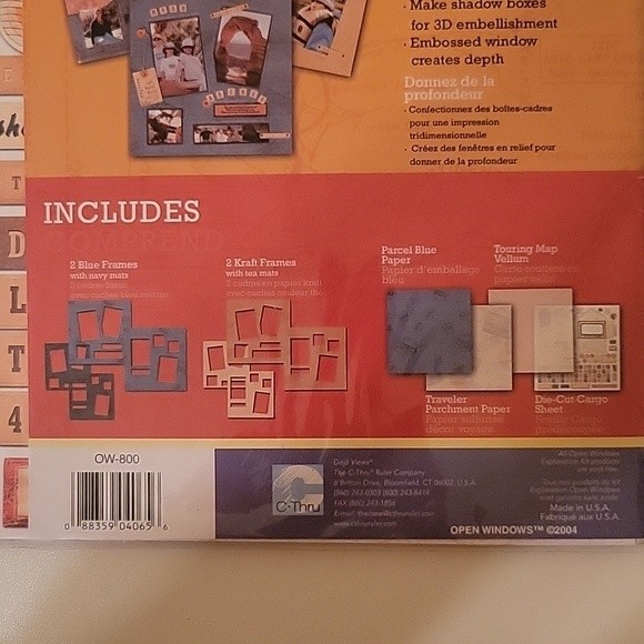 Open Windows travel themed scrapbook matting system NWT - Picture 4 of 5